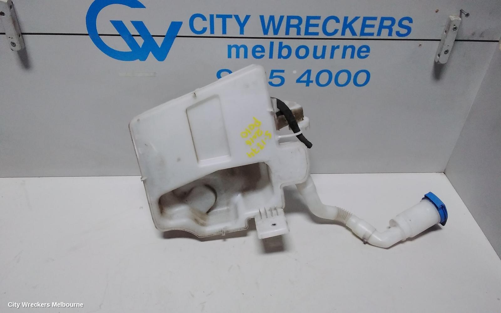VOLKSWAGEN POLO WASHER BOTTLE, 6R, 05/2014 - 09/2017