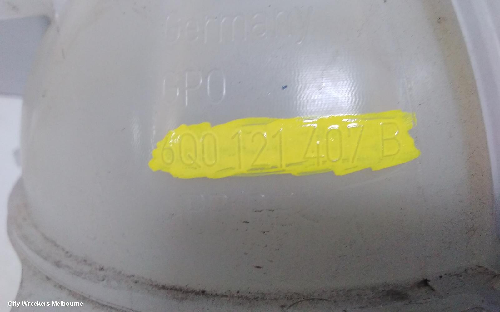 VOLKSWAGEN POLO OVERFLOW BOTTLE, 6R, 05/2010 - 09/2017