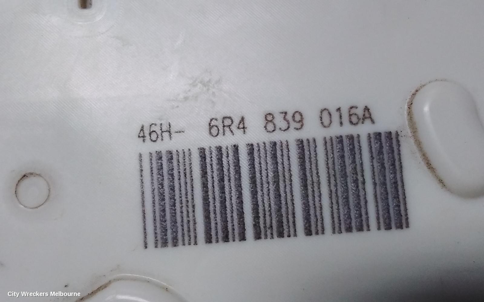 VOLKSWAGEN POLO DOOR/BOOT/GATE LOCK, RIGHT REAR DOOR LOCK, 6R, P/N 6C0839014A, 05/2010 - 09/2017