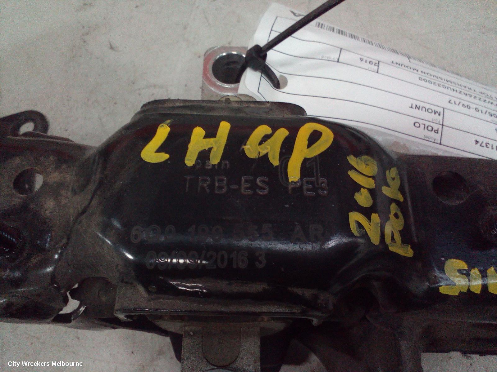 VOLKSWAGEN POLO MOUNT, 6R, 05/2010 - 09/2017