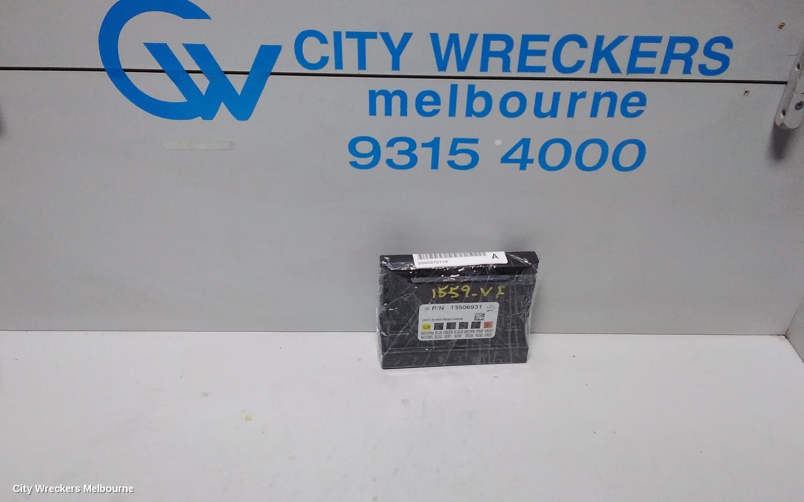 HOLDEN COMMODORE ECU, BCM, P/N 13506931, VF, 05/2013 - 12/2017