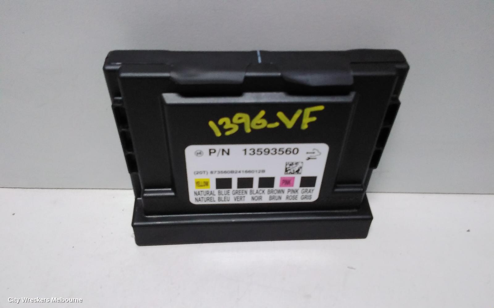 HOLDEN COMMODORE ECU, BCM, P/N 13593560, VF, 05/2013 - 12/2017