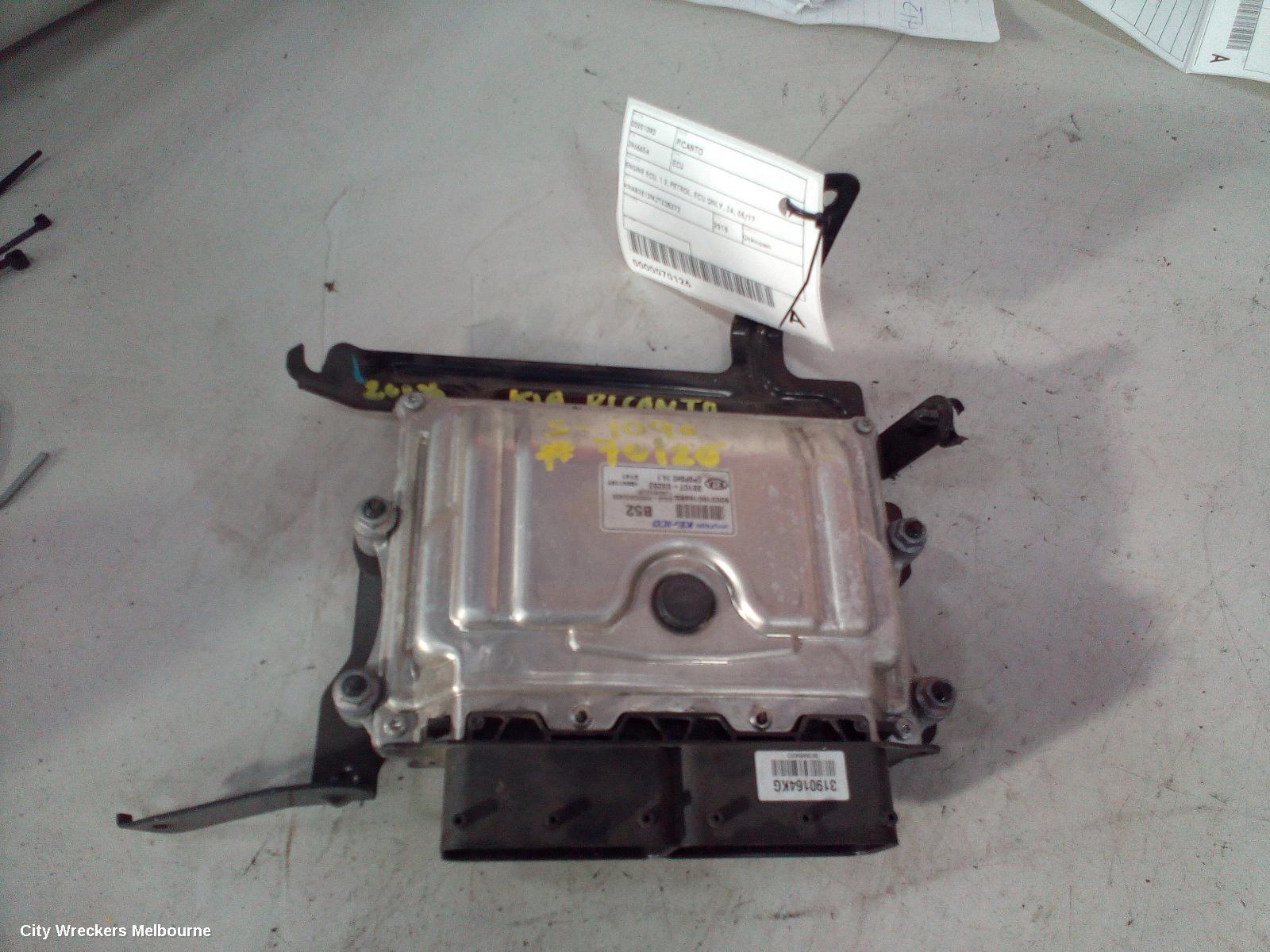 KIA PICANTO ECU, ENGINE ECU, 1.2, PETROL, ECU ONLY, JA, 05/2017 ONWARDS