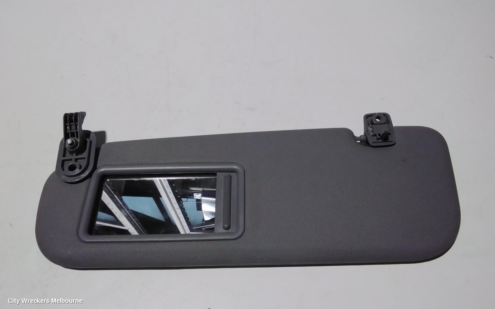 HYUNDAI VELOSTER SUNVISOR, FS, LH SIDE, GREY, W/ MIRROR & LAMP TYPE, 12/2011 - 02/2018