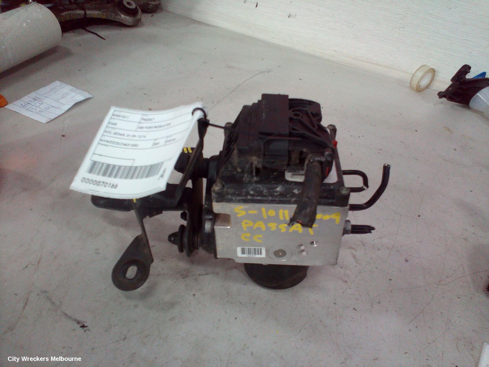 VOLKSWAGEN PASSAT ABS PUMP/MODULATOR, 3C/MK6 B6-B7, ON MODULE P/N 3C0614109AF, 03/2006 - 05/2015