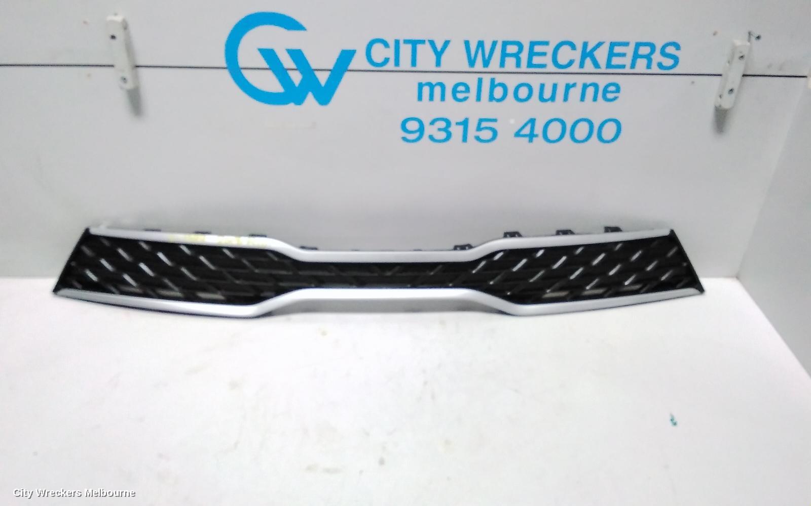 KIA RIO GRILLE, RADIATOR GRILLE, YB, S/SPORT, SILVER SURROUND TYPE, 12/2016 - 06/2020