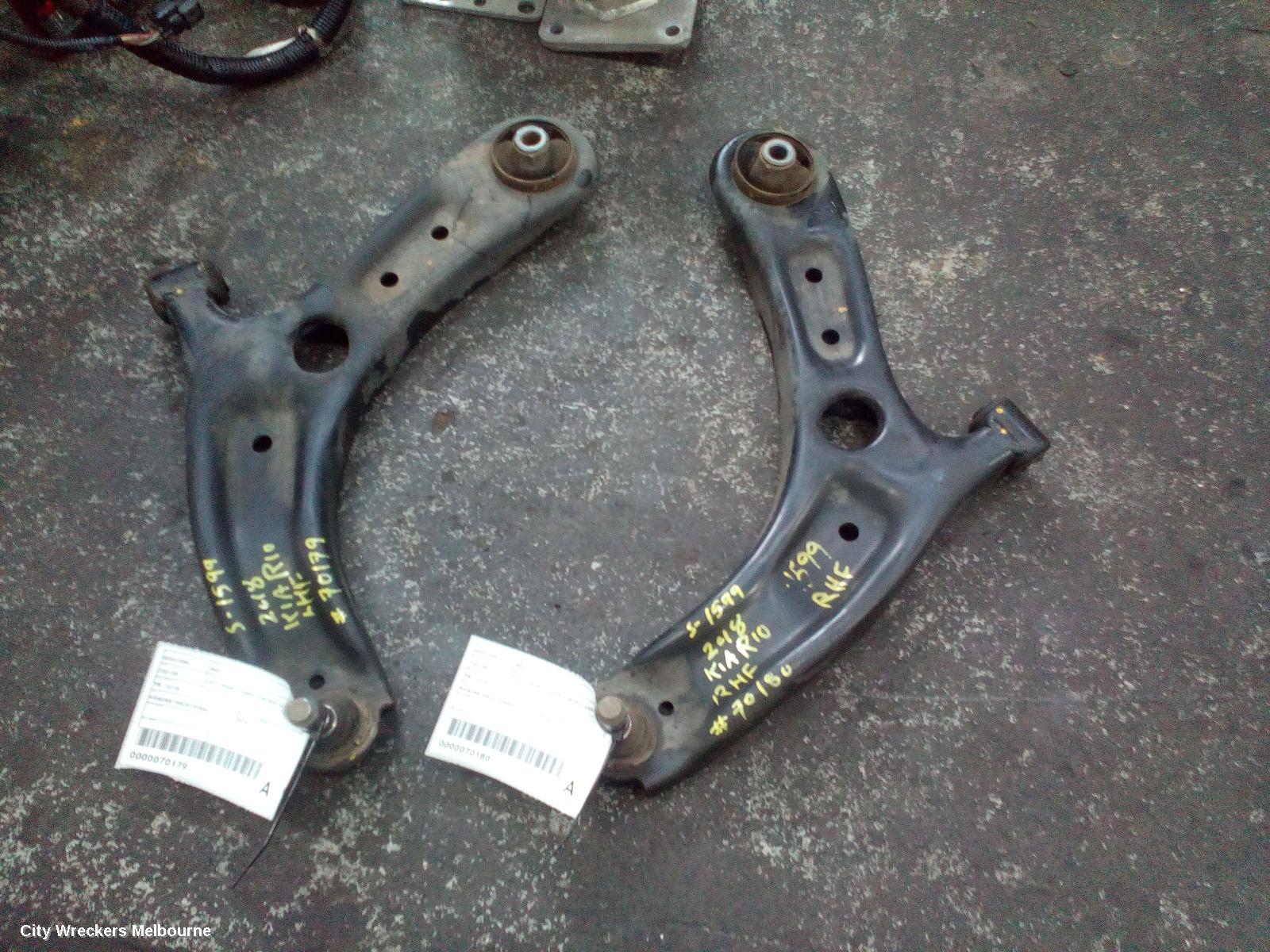 KIA RIO RIGHT FRONT LOWER CONTROL ARM, YB, 12/2016 - 06/2023