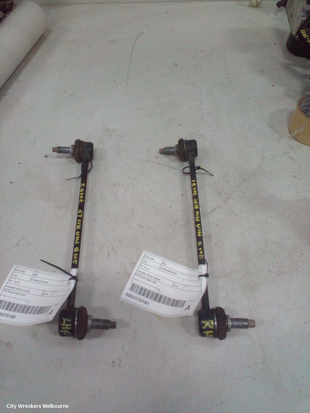 KIA RIO STABILISER BAR, YB, 12/2016 - 06/2023