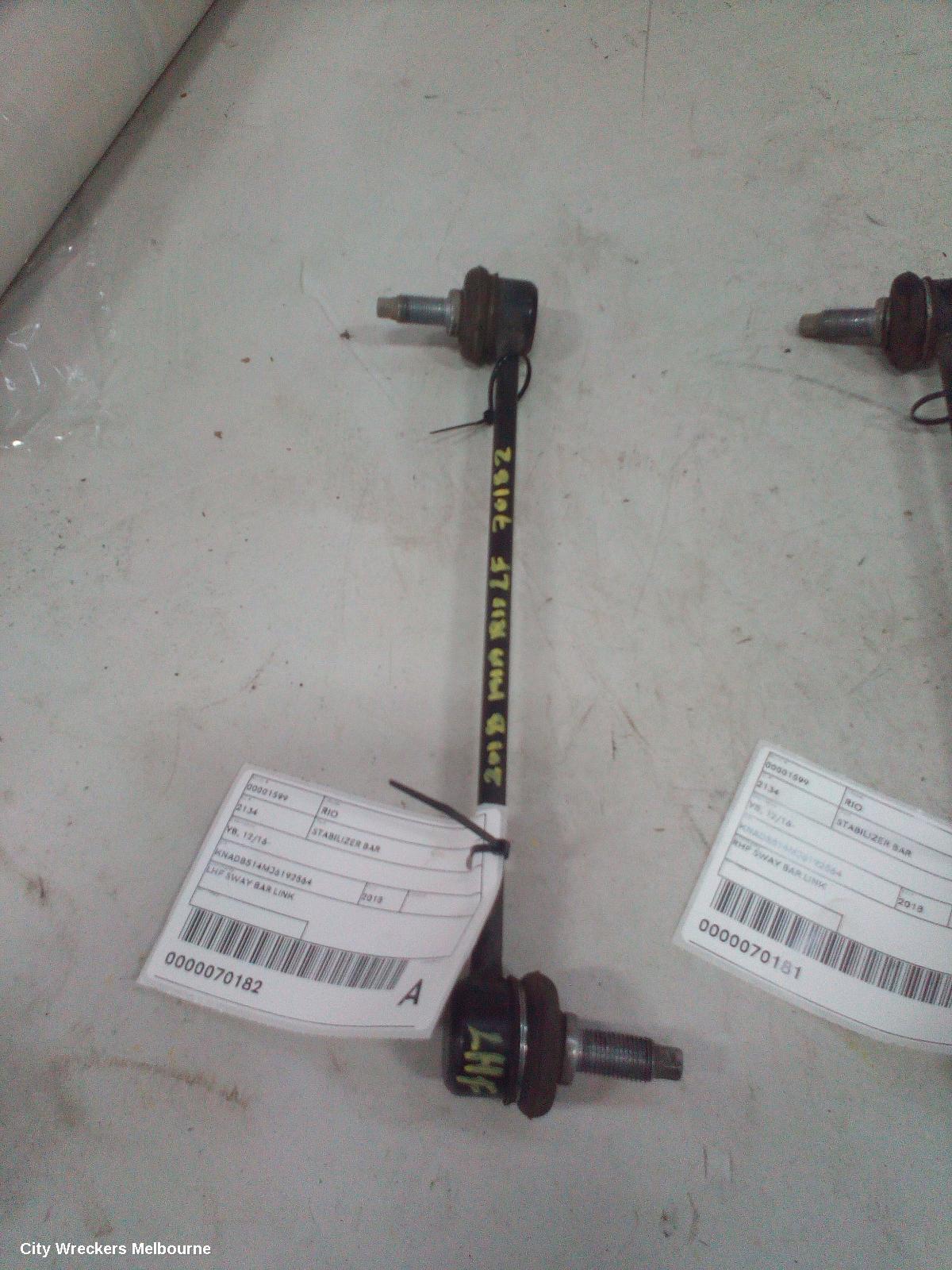 KIA RIO STABILISER BAR, YB, 12/2016 - 06/2023