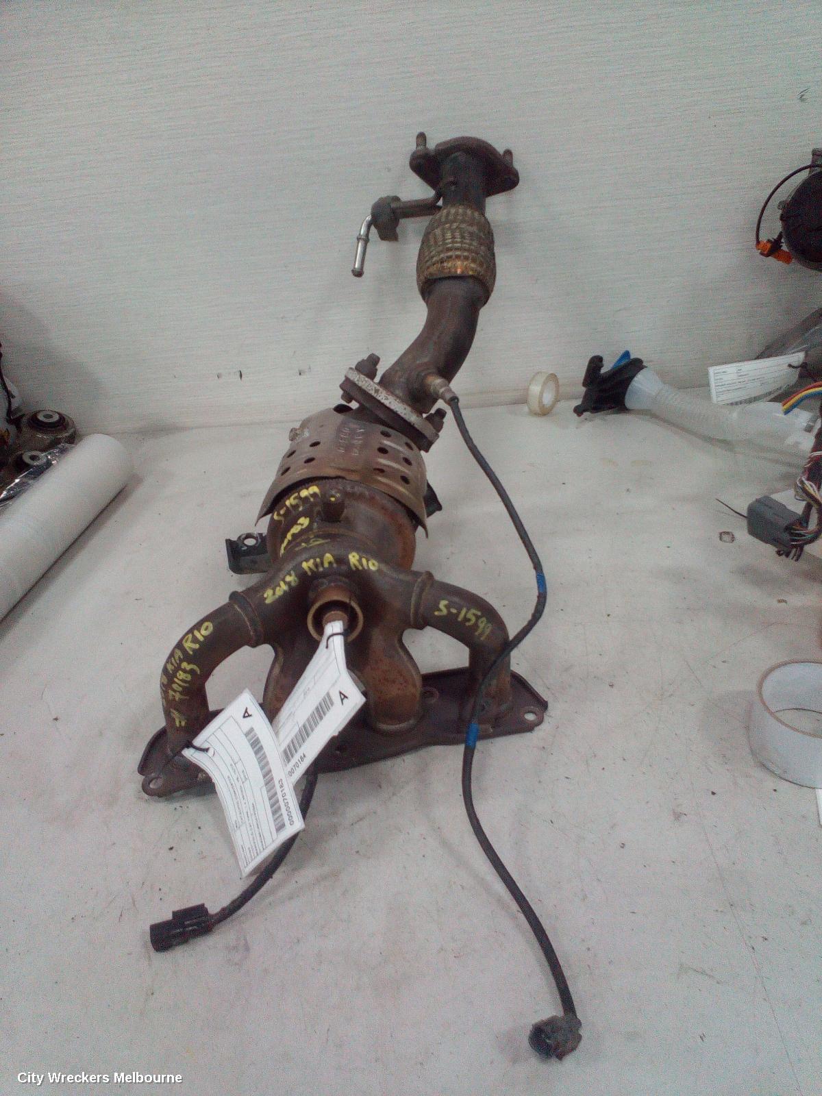 KIA RIO CATALYTIC CONVERTER, MANIFOLD-CAT TYPE, 1.4, PETROL, YB, 12/2016 ONWARDS