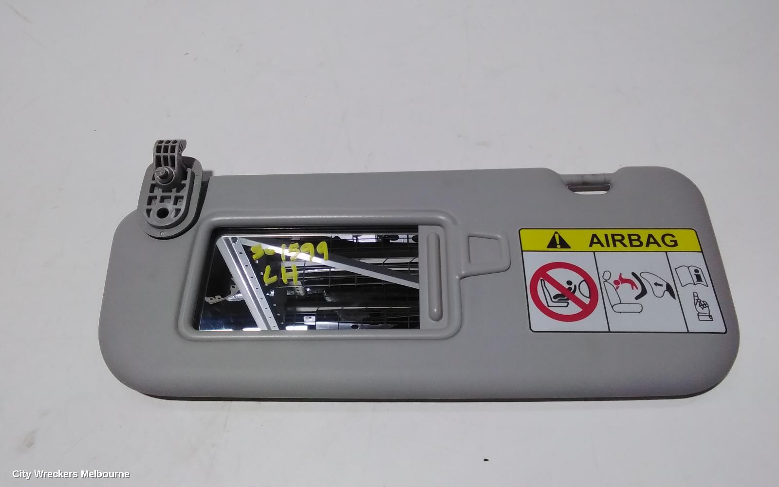 KIA RIO SUNVISOR, YB, LH SIDE, 12/2016 ONWARDS