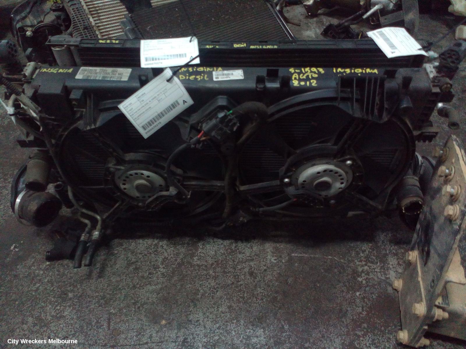 OPEL INSIGNIA FAN, RAD FAN (DRIVERS SIDE), IN, DIESEL, 09/2012 - 12/2013