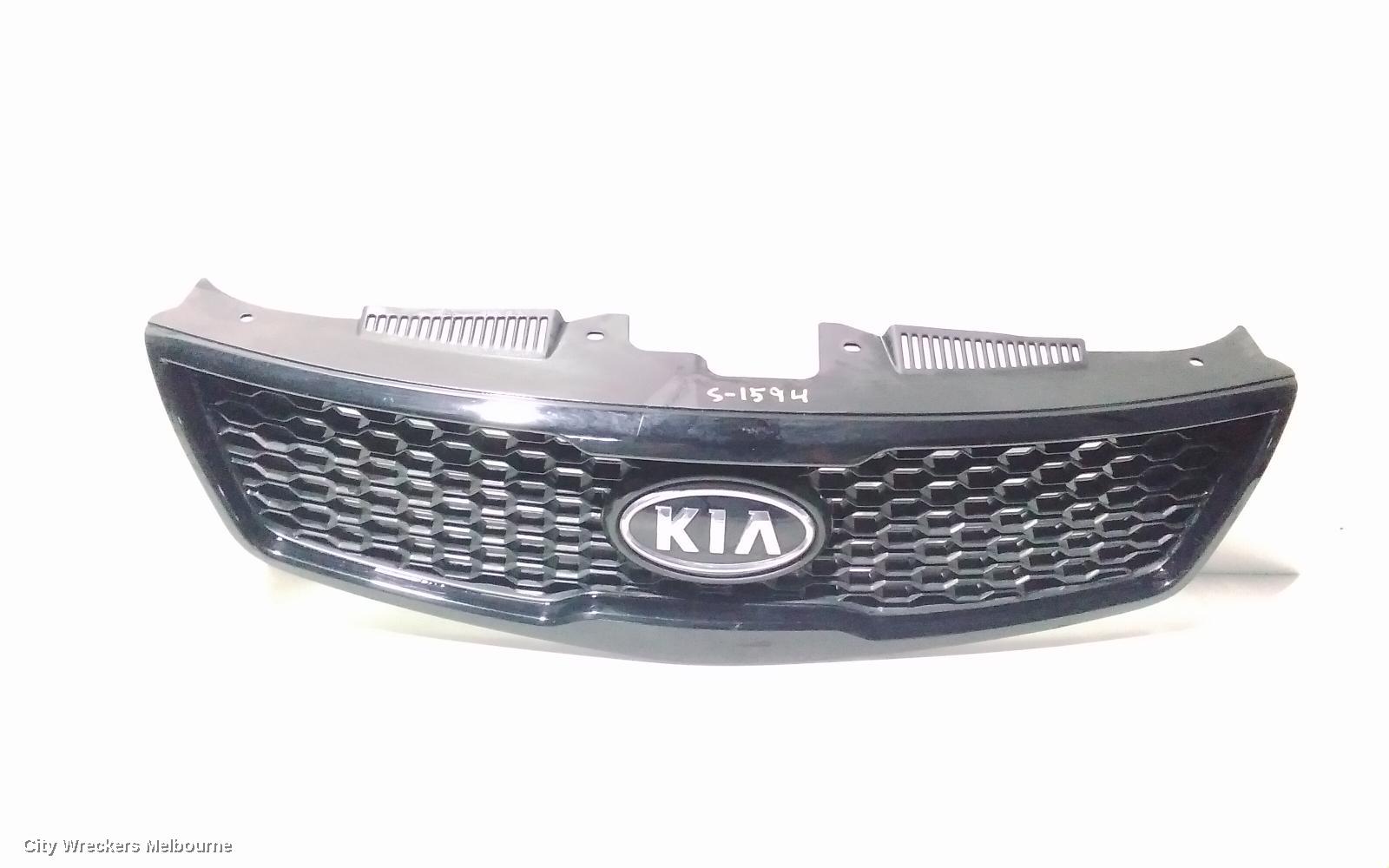 KIA CERATO GRILLE, RADIATOR GRILLE, TD, BLACK, COUPE/KOUP, 07/2009 - 03/2013