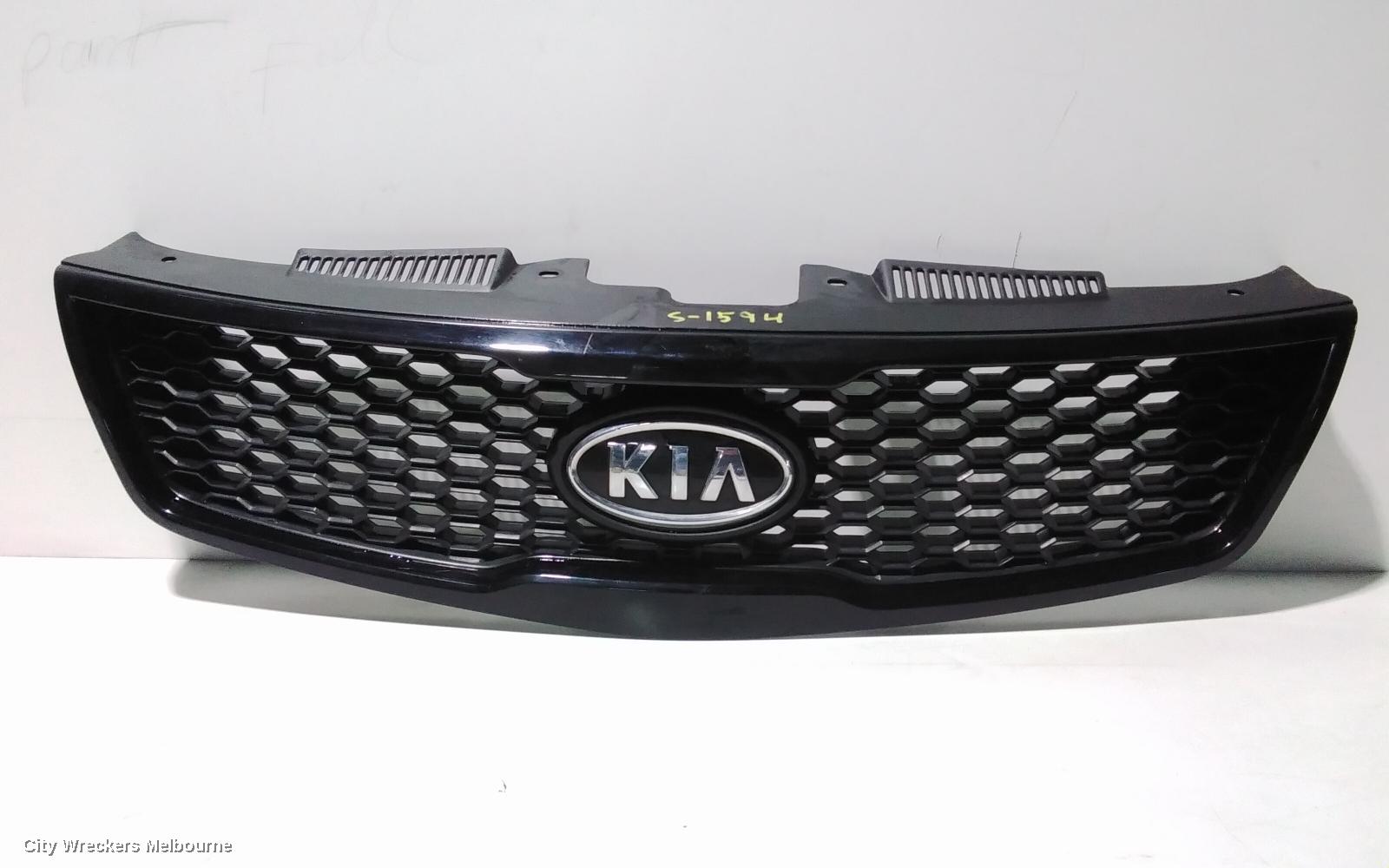 KIA CERATO GRILLE, RADIATOR GRILLE, TD, BLACK, COUPE/KOUP, 07/2009 - 03/2013