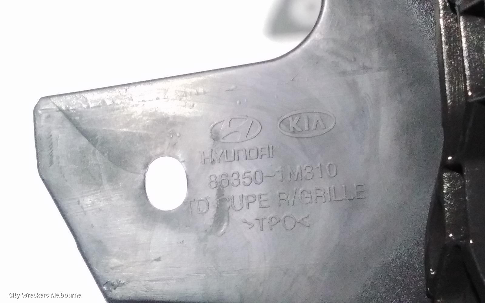 KIA CERATO GRILLE, RADIATOR GRILLE, TD, BLACK, COUPE/KOUP, 07/2009 - 03/2013