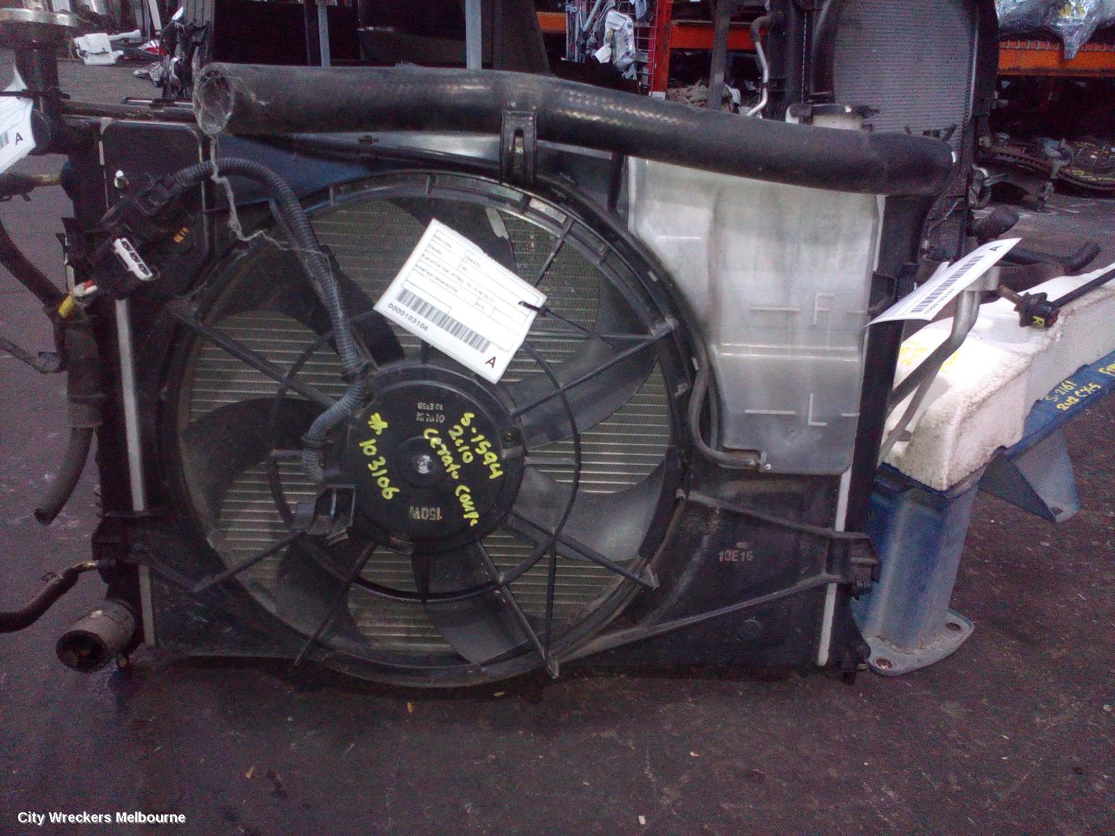 KIA CERATO FAN, RADIATOR FAN, PETROL, TD, 10/2008 - 03/2013