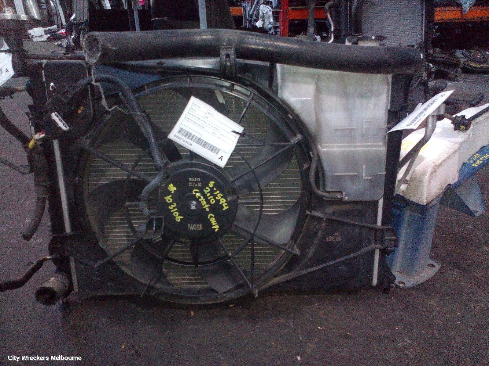 KIA CERATO FAN, RADIATOR FAN, PETROL, TD, 10/2008 - 03/2013