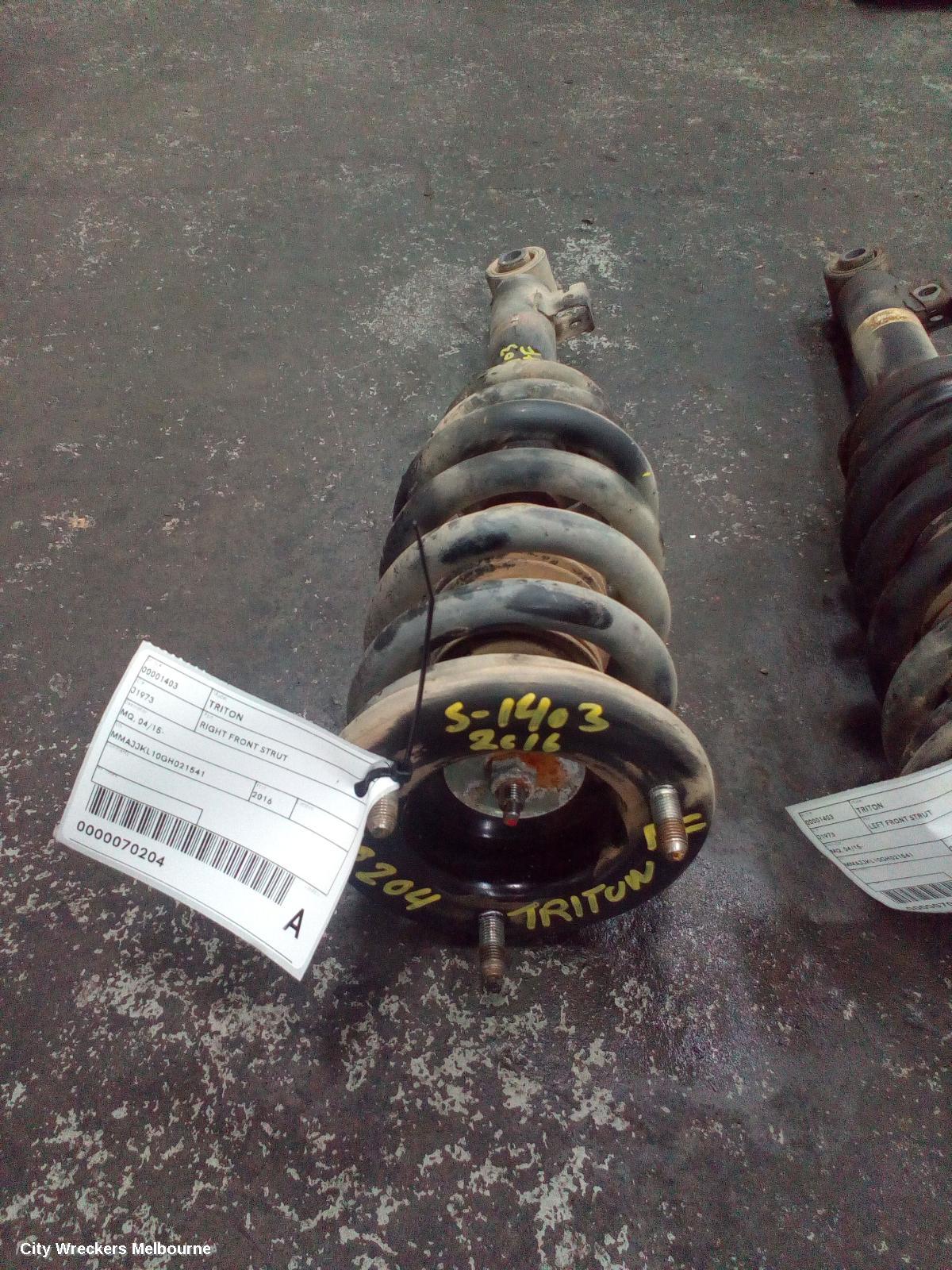 MITSUBISHI TRITON RIGHT FRONT STRUT, MQ-MR, 03/2015 - 10/2023