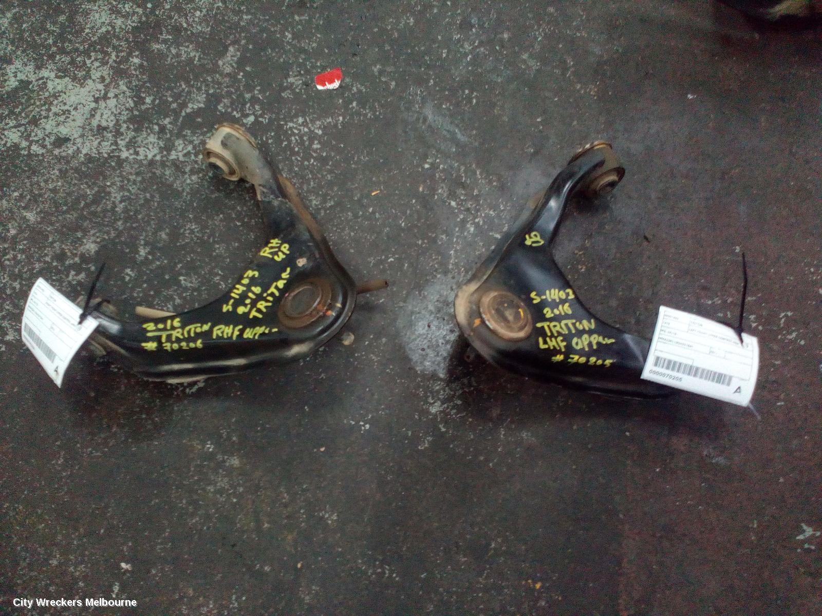 MITSUBISHI TRITON LEFT FRONT UPPER CONTROL ARM, 2WD/4WD, MQ, 04/2015 ONWARDS