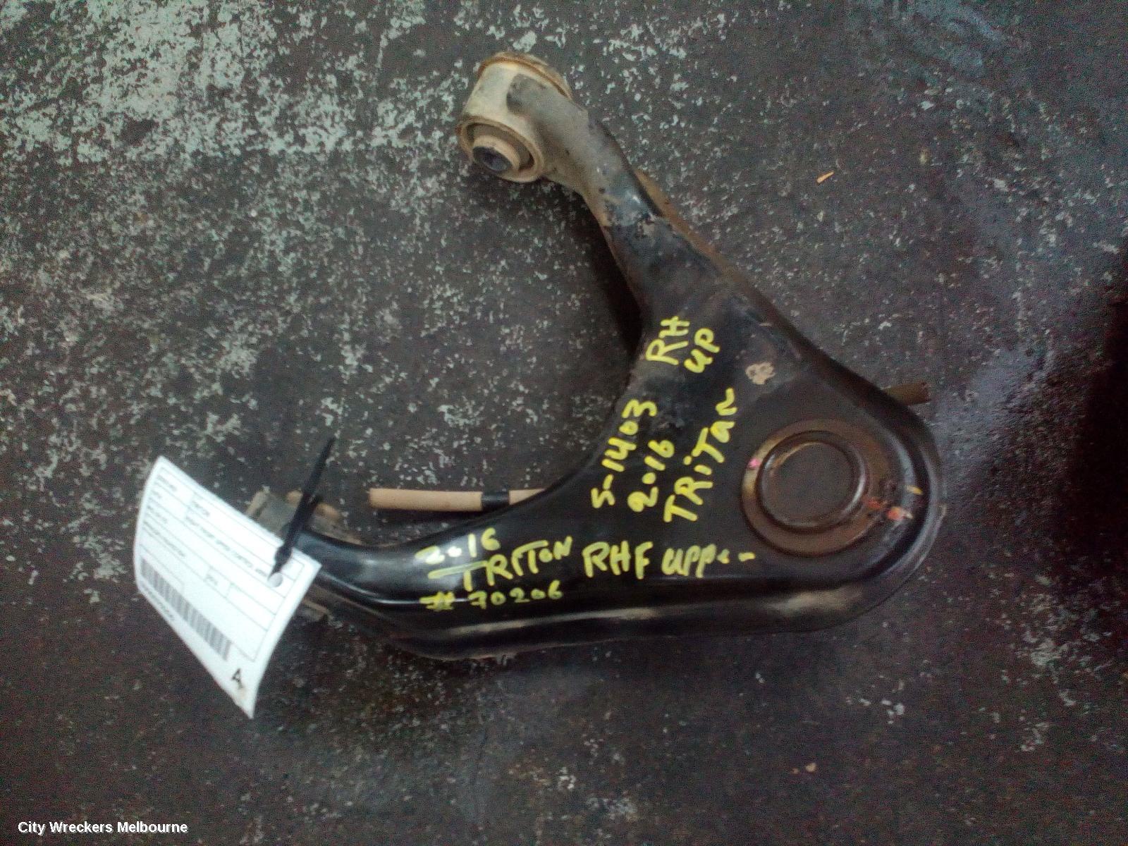 MITSUBISHI TRITON RIGHT FRONT UPPER CONTROL ARM, 2WD/4WD, MQ-MR, 03/2015 ONWARDS