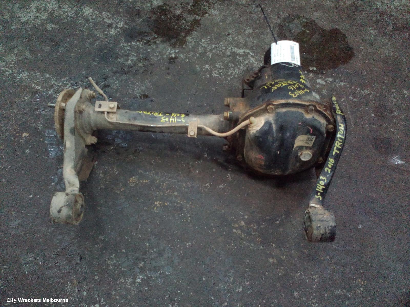 MITSUBISHI TRITON DIFFERENTIAL CENTRE, FRONT, 2.4, DIESEL, MANUAL T/M, MQ-MR, 3.692 RATIO, NON ACTUATOR TYPE, 03/2015 - 10/2023