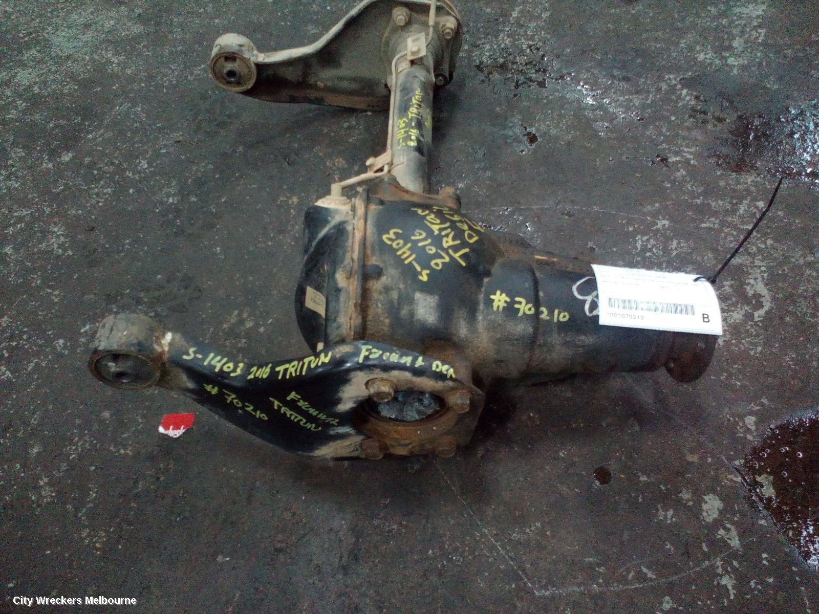 MITSUBISHI TRITON DIFFERENTIAL CENTRE, FRONT, 2.4, DIESEL, MANUAL T/M, MQ-MR, 3.692 RATIO, NON ACTUATOR TYPE, 03/2015 - 10/2023