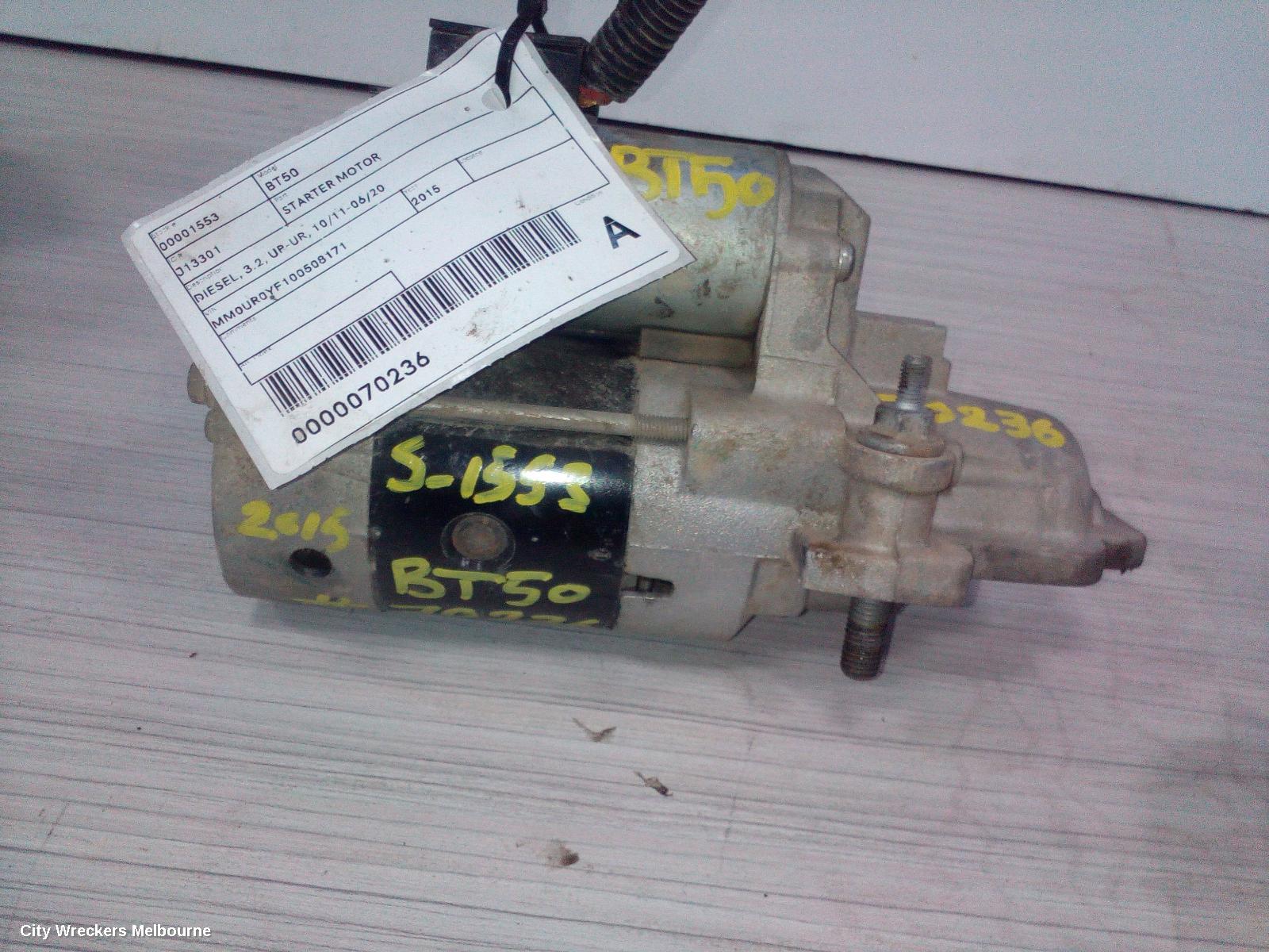 MAZDA BT50 STARTER, DIESEL, 3.2, UP-UR, 10/2011 - 06/2020