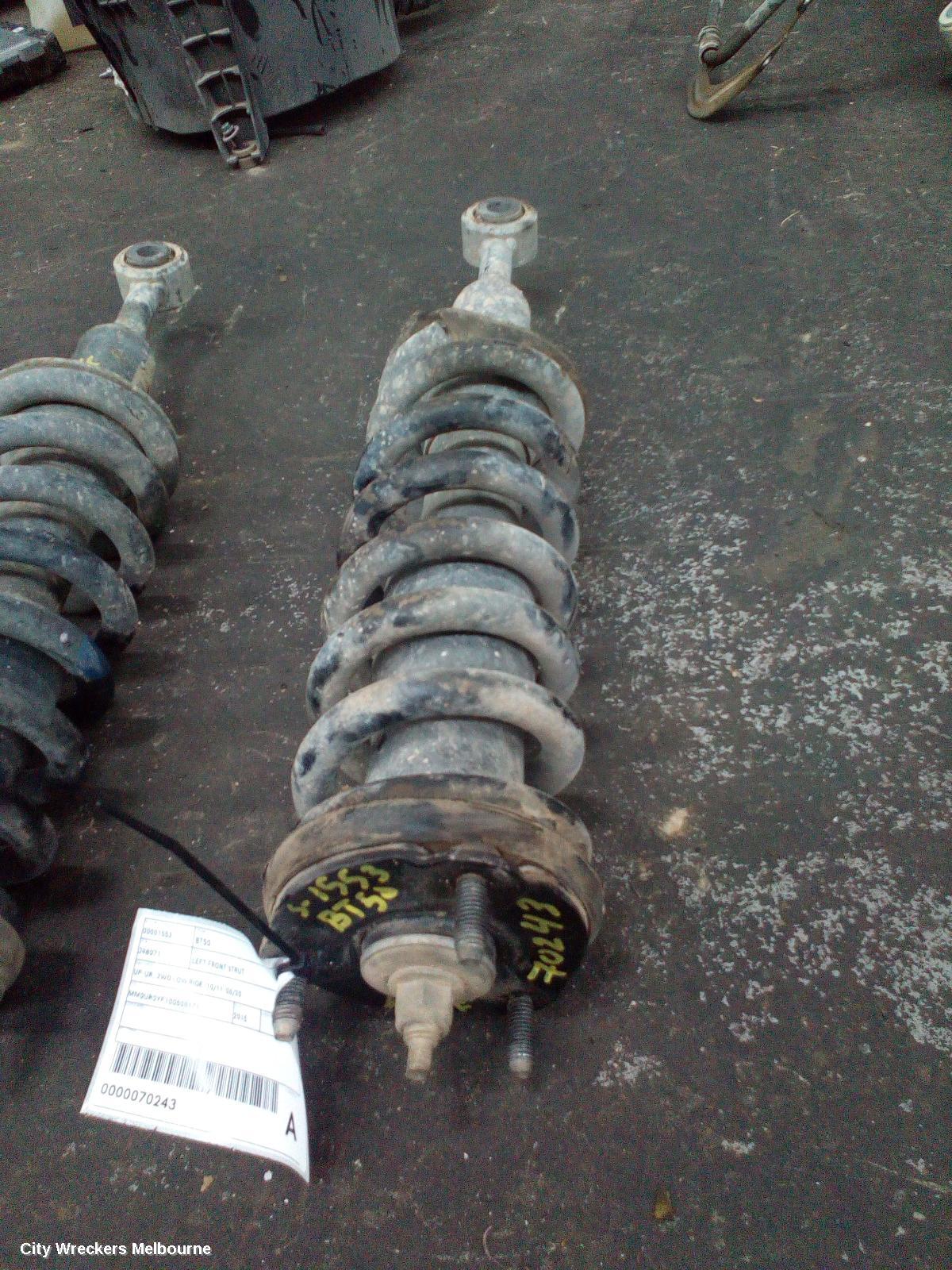 MAZDA BT50 LEFT FRONT STRUT, UP-UR, 2WD LOW RIDE, 10/2011 - 06/2020