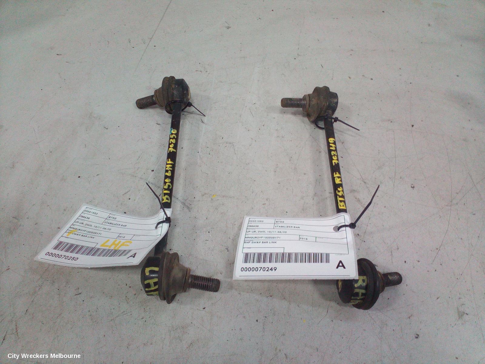 MAZDA BT50 STABILISER BAR, UP-UR, 2WD, 10/2011 - 06/2020