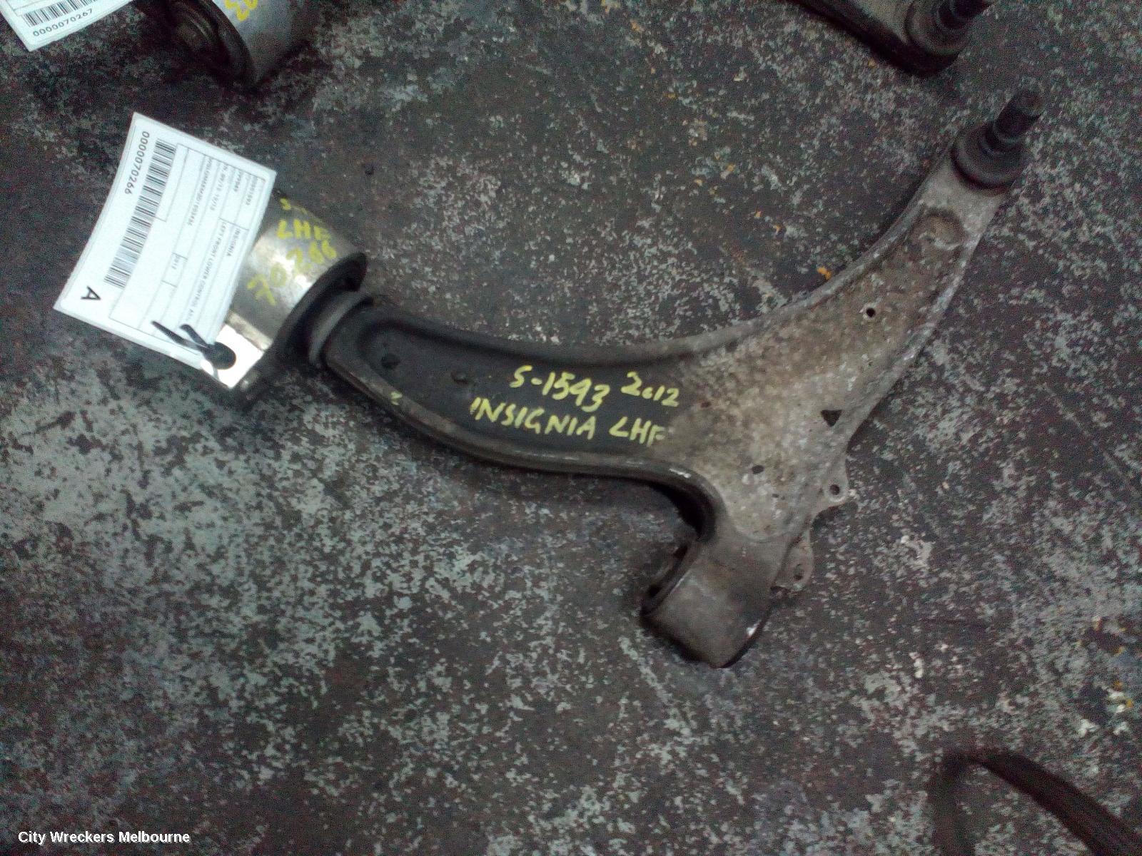 OPEL INSIGNIA LEFT FRONT LOWER CONTROL ARM, IN, 09/2012 - 12/2013