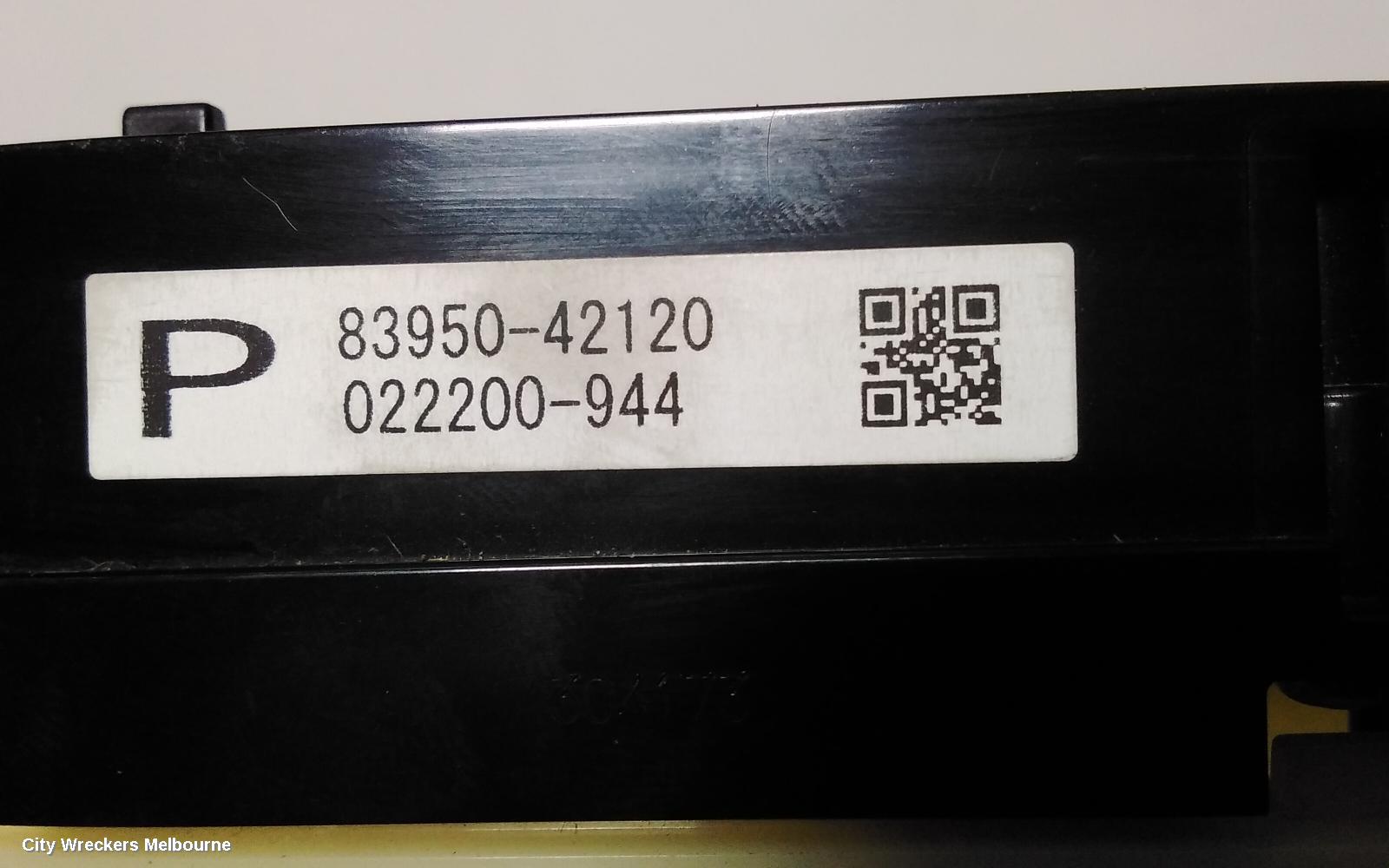 TOYOTA RAV4 CLOCK, XA40, 12/2012 - 12/2018