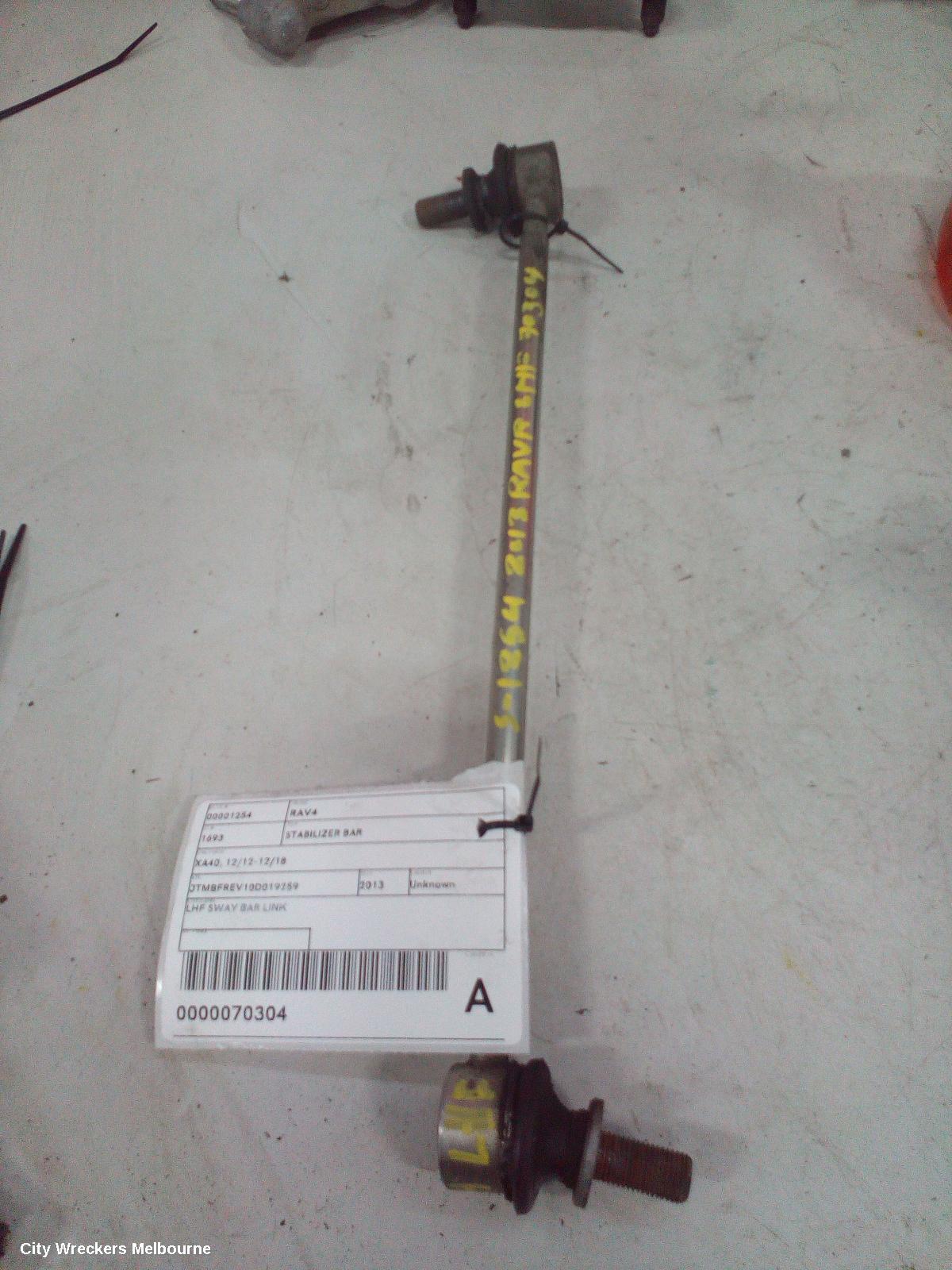 TOYOTA RAV4 STABILISER BAR, XA40, 12/2012 - 12/2018