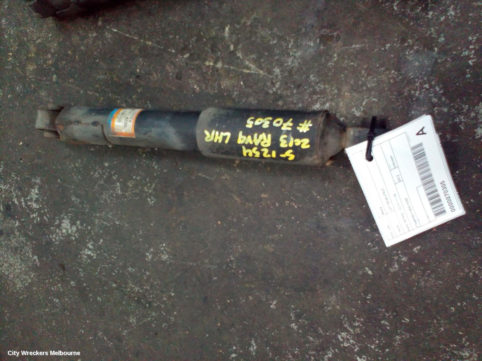 TOYOTA RAV4 LEFT REAR STRUT, XA40, PETROL, 12/2012 - 11/2018