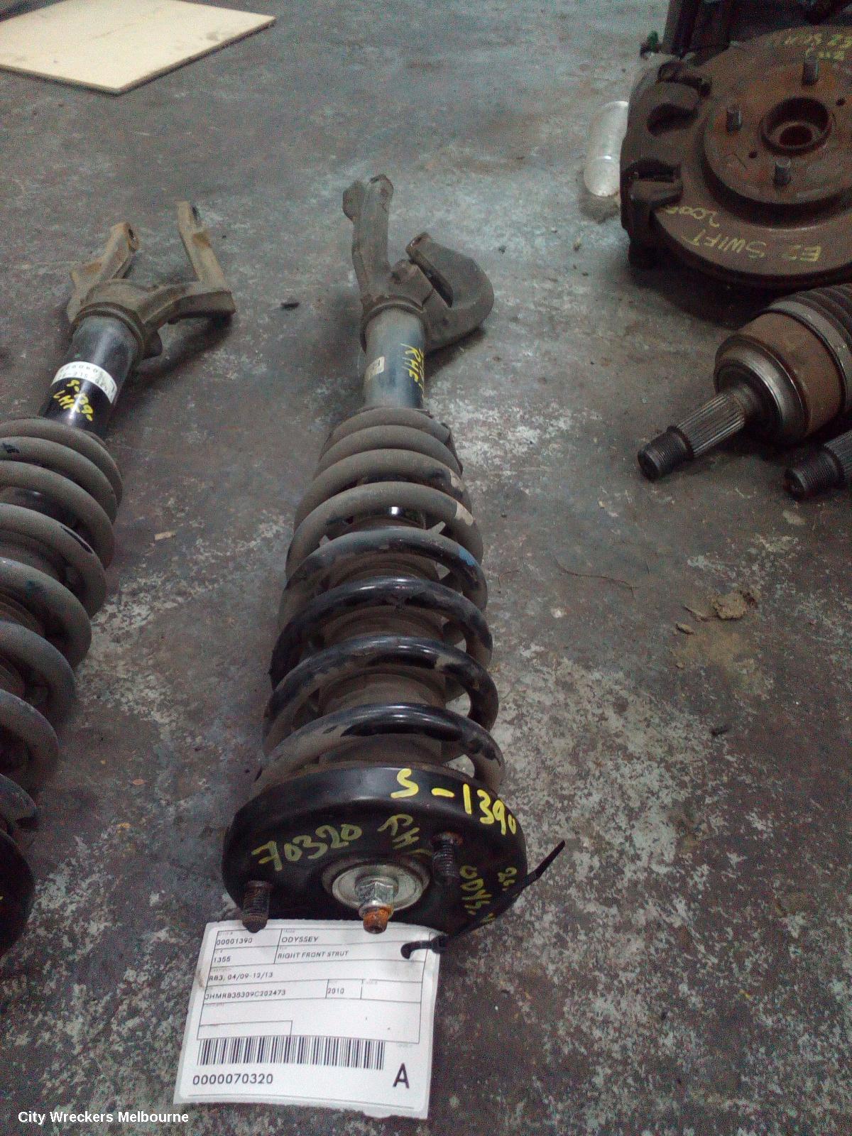 HONDA ODYSSEY RIGHT FRONT STRUT, RB3, 04/2009 - 12/2013