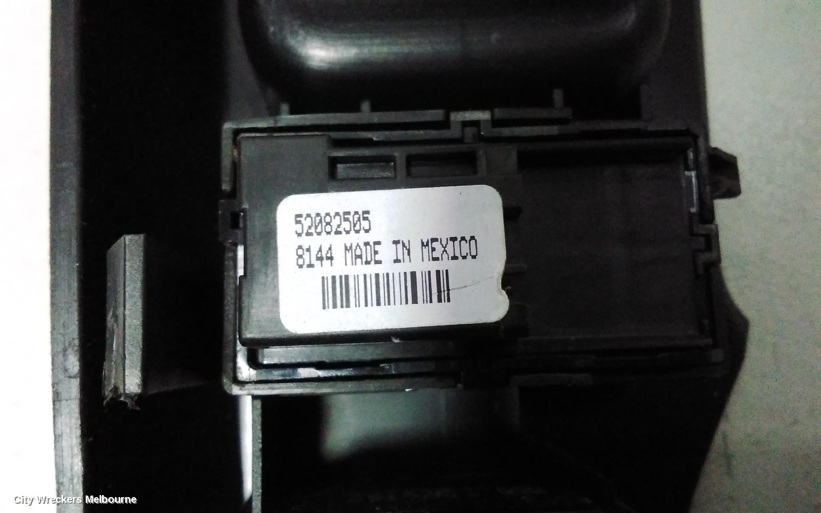 HOLDEN ASTRA PWR DR WIND SWITCH, RH FRONT (MASTER SWITCH), BK-BL, 5DR HATCH/SEDAN, 09/2016 - 12/2020