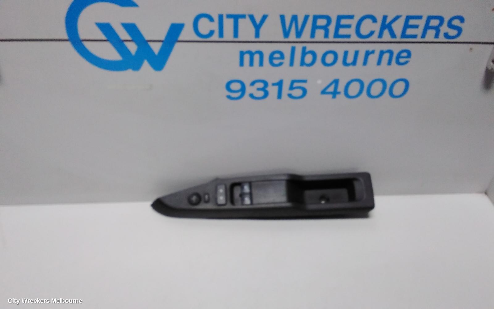 HOLDEN ASTRA PWR DR WIND SWITCH, RH FRONT (MASTER SWITCH), BK-BL, 5DR HATCH/SEDAN, 09/2016 - 12/2020