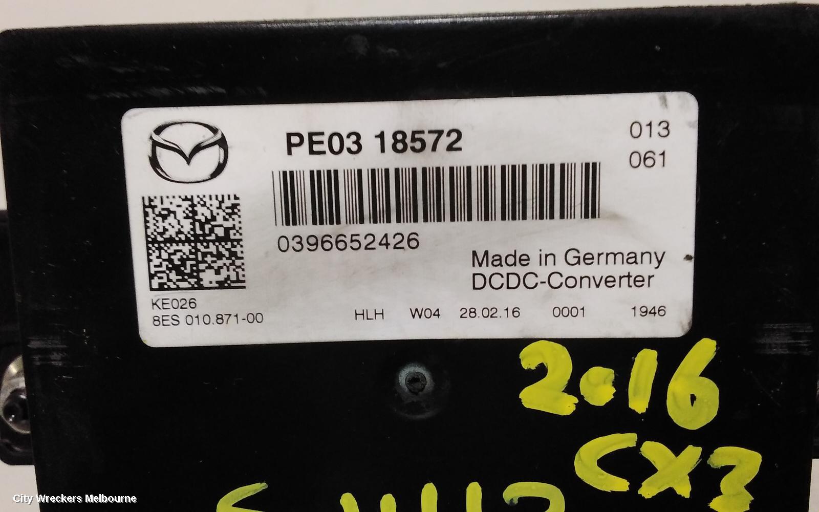 MAZDA CX3, DK, 03/2015 ONWARDS, DC CONVERTER MODULE: 70335