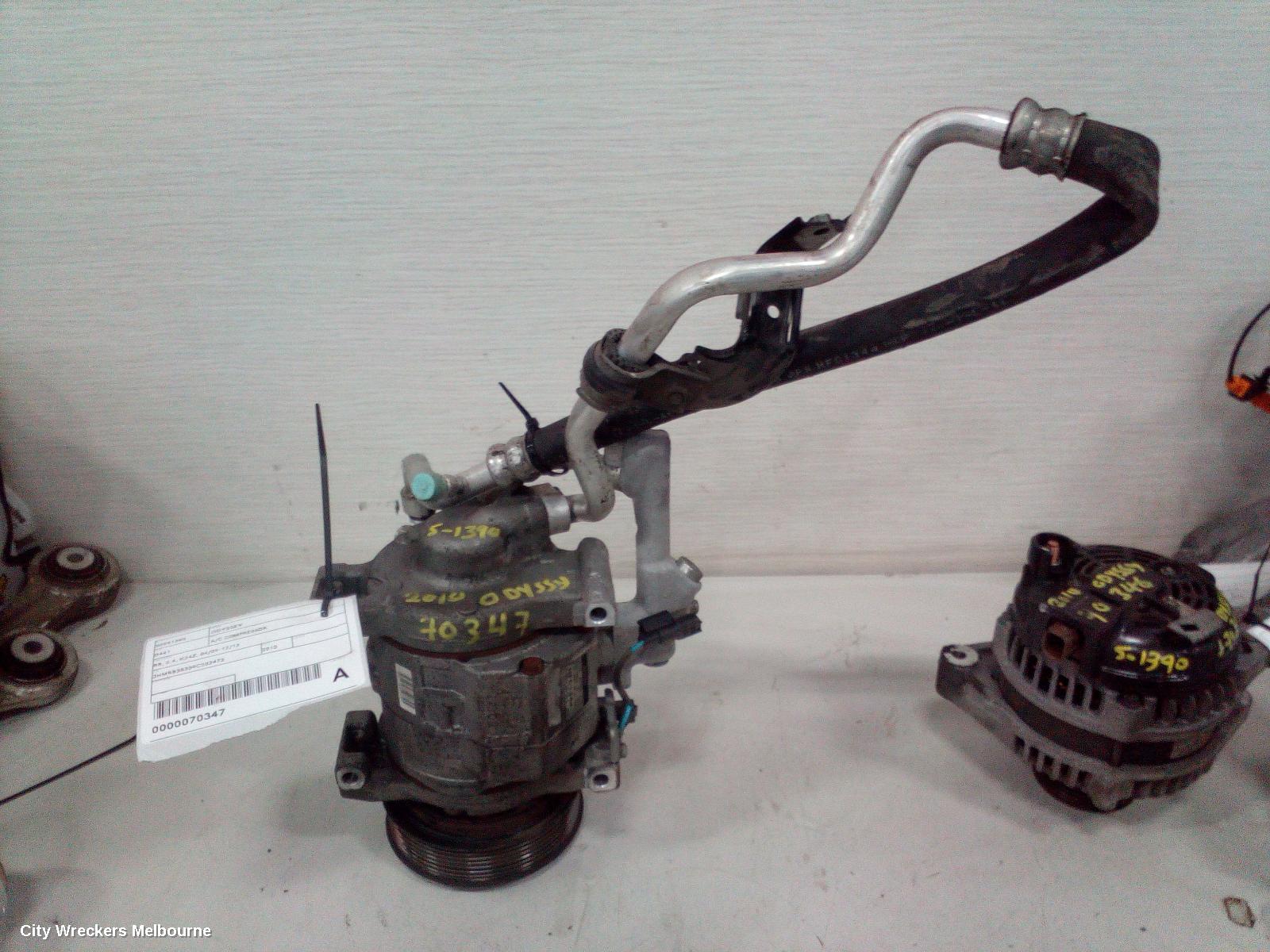 HONDA ODYSSEY A/C COMPRESSOR, RB, 2.4, K24Z, 04/2009 - 12/2013