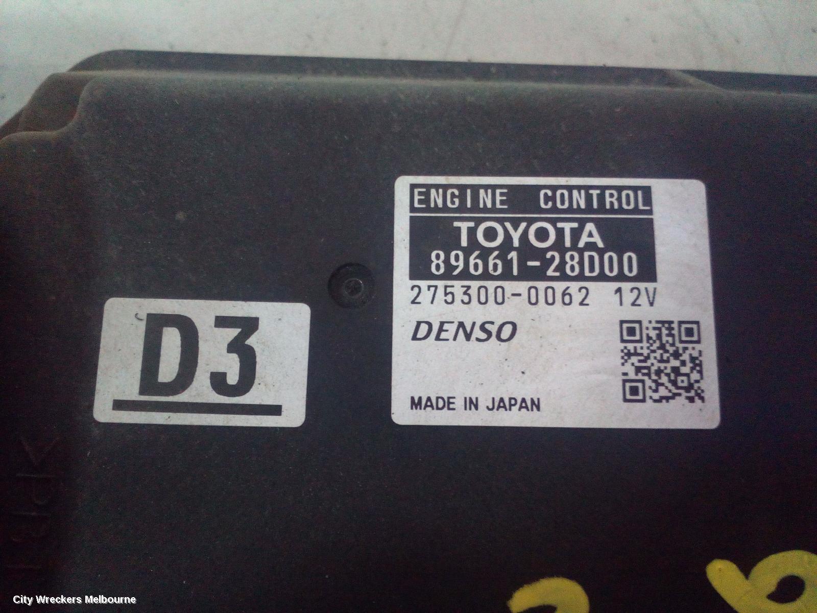 TOYOTA TARAGO ECU, ENGINE ECU, 3.5, 2GR-FE, ECU ONLY, ACR50R, 02/2007 - 06/2020