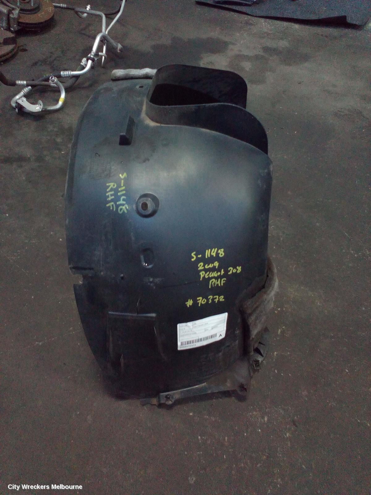 PEUGEOT 308 RIGHT GUARD LINER, T7, 09/2007 - 09/2014