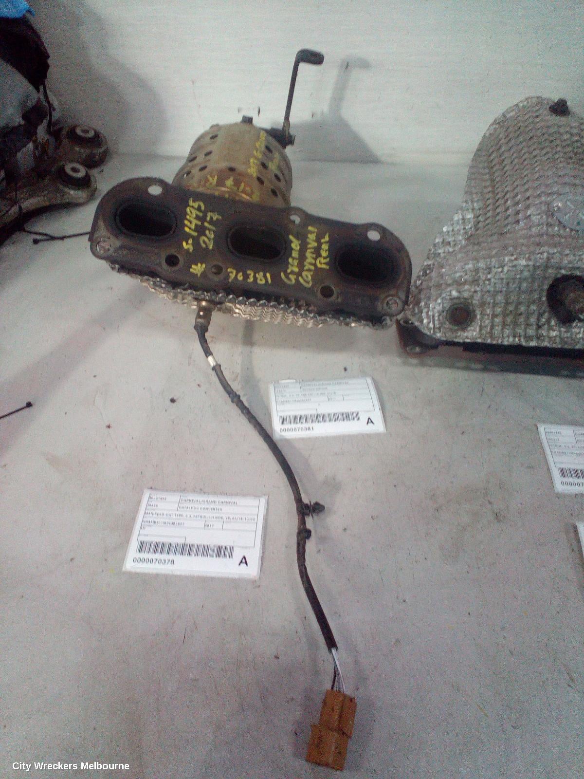 KIA CARNIVAL/GRAND CARNIVAL CATALYTIC CONVERTER, MANIFOLD-CAT TYPE, 3.3, PETROL, LH SIDE, YP, 02/2015 - 10/2020