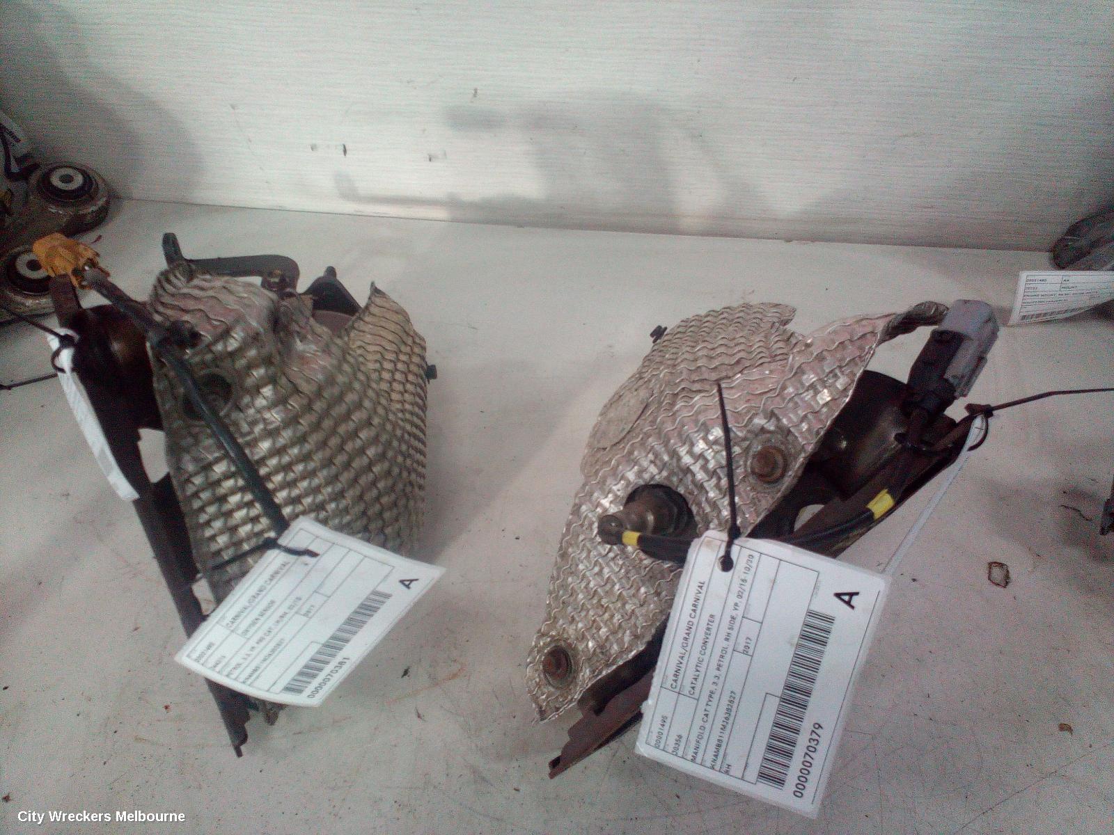 KIA CARNIVAL/GRAND CARNIVAL CATALYTIC CONVERTER, MANIFOLD-CAT TYPE, 3.3, PETROL, LH SIDE, YP, 02/2015 - 10/2020