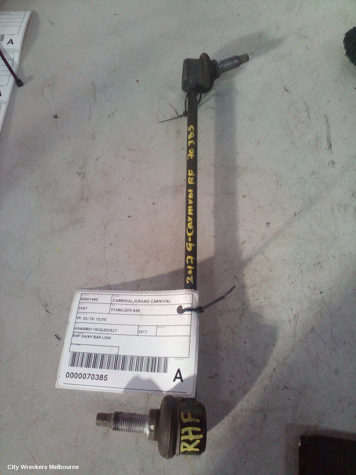 KIA CARNIVAL/GRAND CARNIVAL STABILISER BAR, YP, 01/2015 - 10/2020