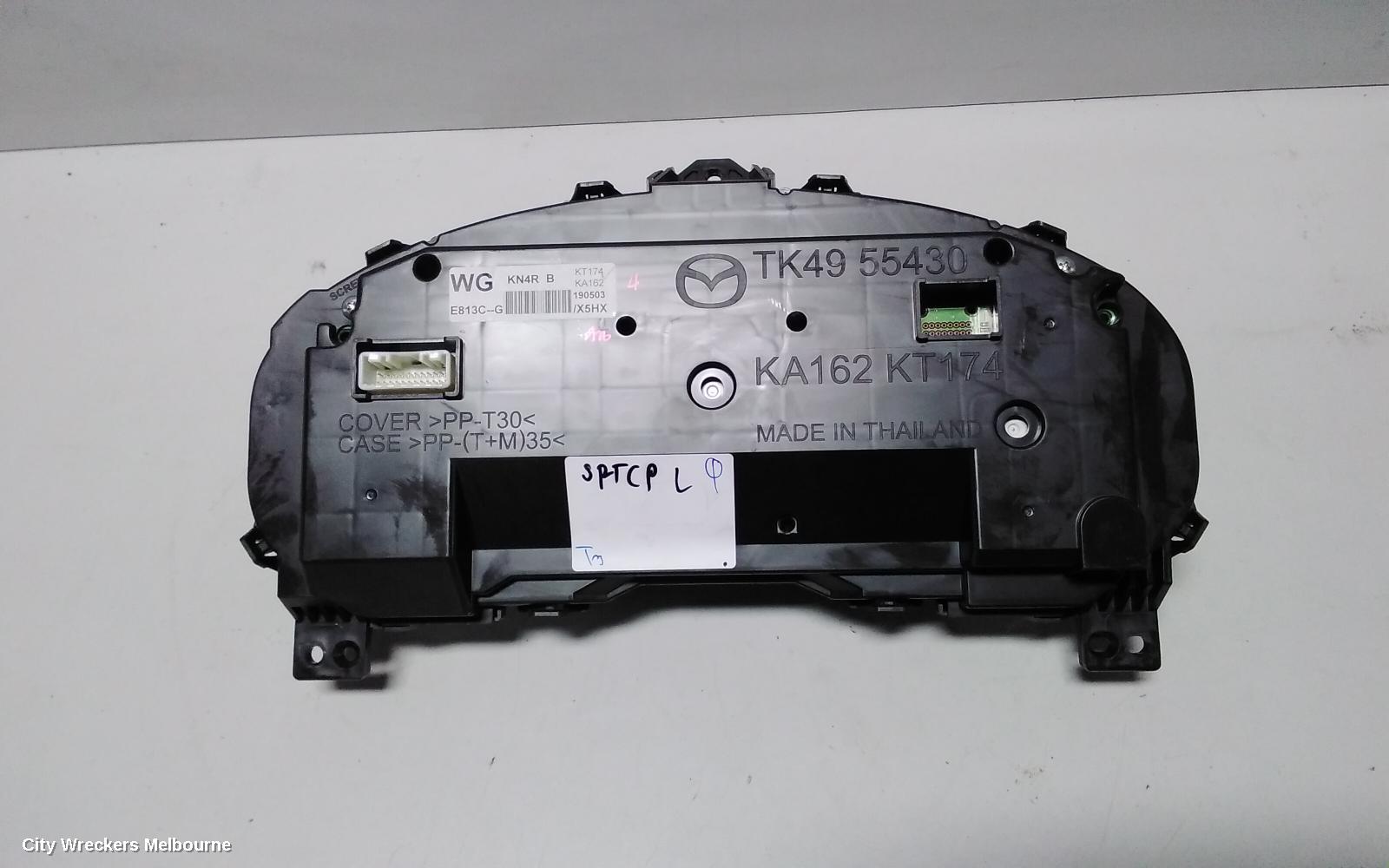 MAZDA CX5 INSTRUMENT CLUSTER, AUTO T/M, DIESEL, TURBO TYPE, KF, 02/2017 ONWARDS