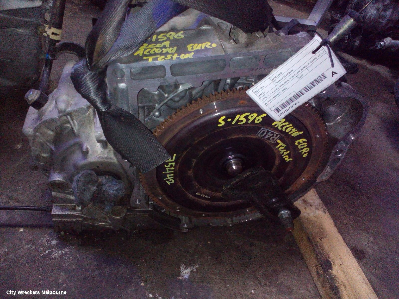 HONDA ACCORD TRANS/GEARBOX, AUTO, 2.4, K24Z3, 8TH GEN, EURO (VIN JHMCU), 06/2008 - 12/2015