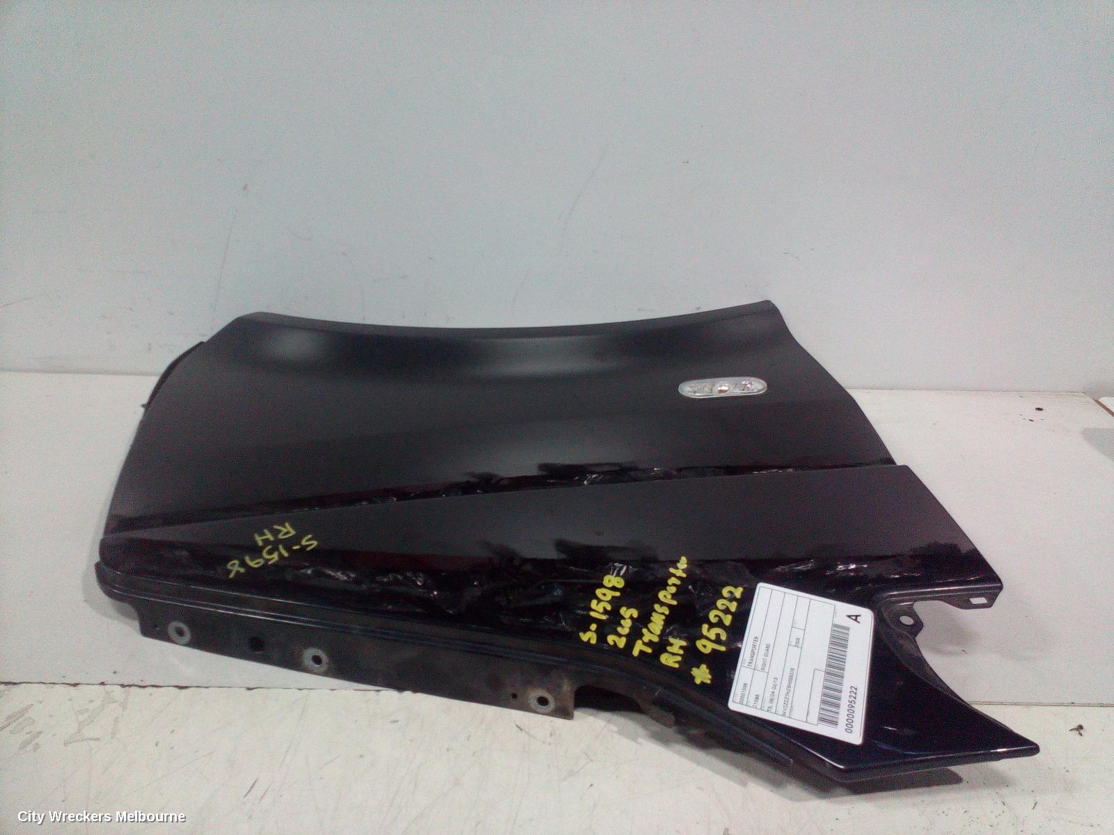 VOLKSWAGEN TRANSPORTER RIGHT GUARD, T5, 08/2004 - 06/2015