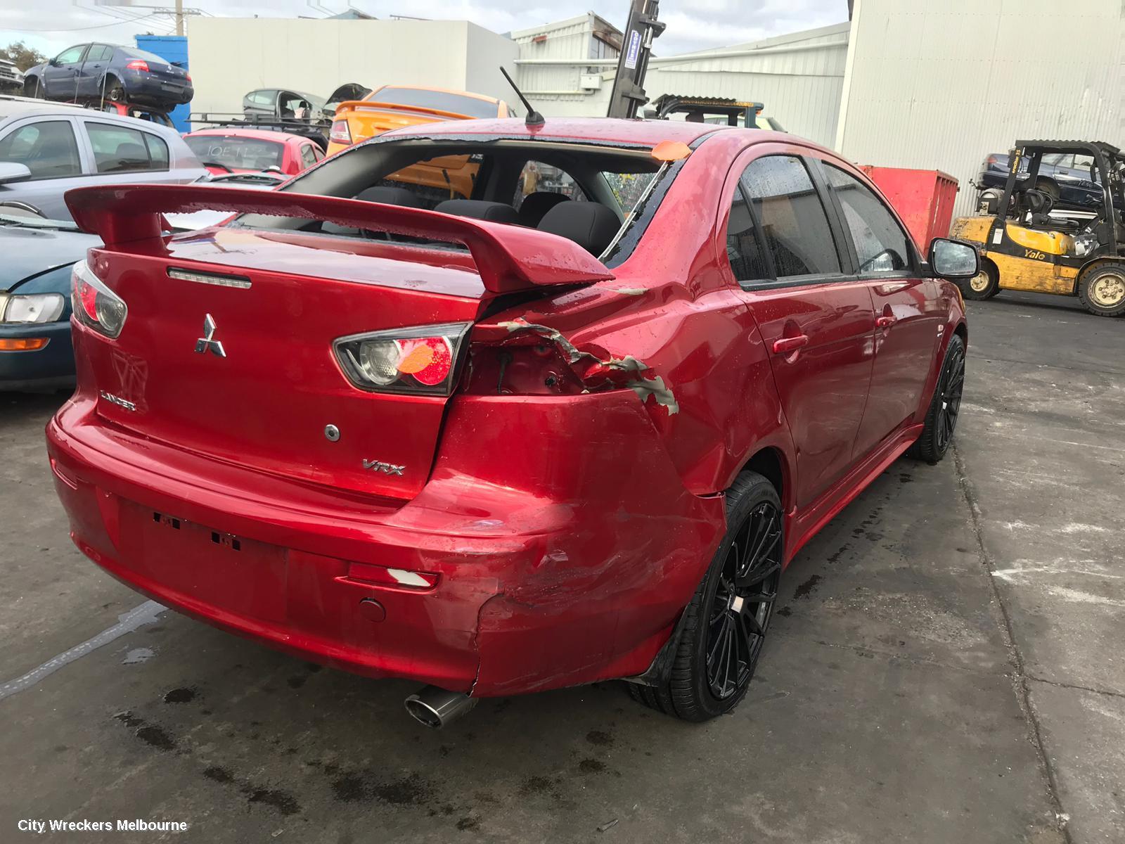 MITSUBISHI LANCER LEFT TAILLIGHT, CJ, SEDAN, RED INSERT TYPE, 07/2007 - 07/2009