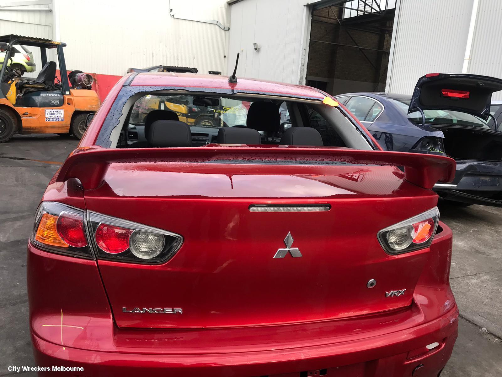 MITSUBISHI LANCER LEFT TAILLIGHT, CJ, SEDAN, RED INSERT TYPE, 07/2007 - 07/2009