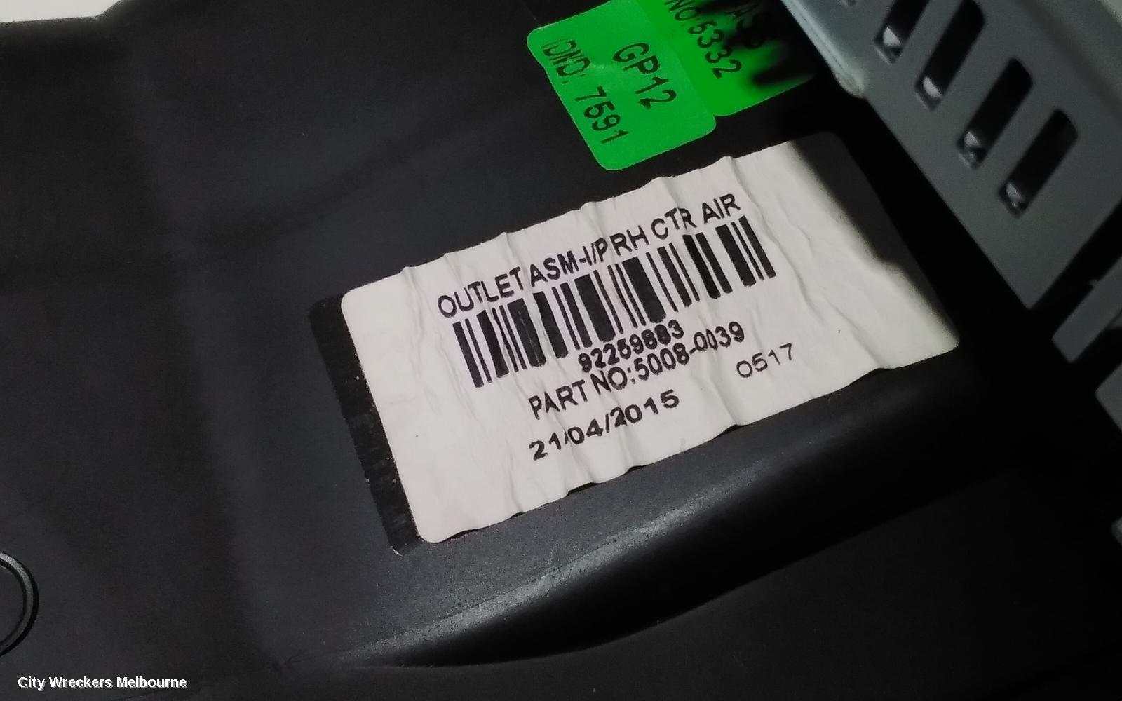 HOLDEN COMMODORE RADIO/CD/DVD/SAT/TV, DISPLAY SCREEN, 8IN SAT NAV TYPE, VF, 05/2013 - 12/2017