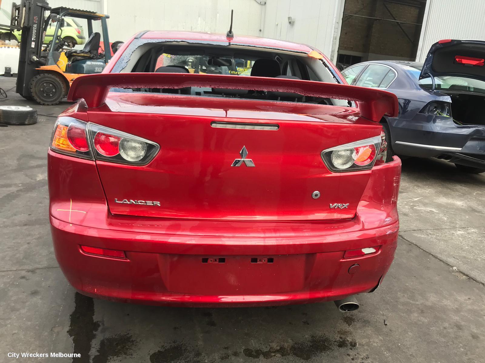 MITSUBISHI LANCER LEFT TAILLIGHT, CJ, SEDAN, RED INSERT TYPE, 07/2007 - 07/2009